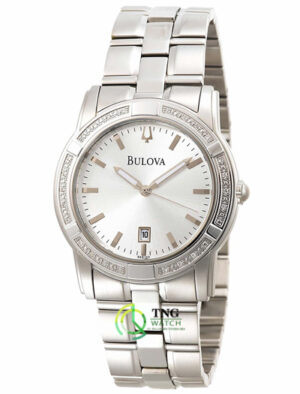 Đồng hồ Bulova Accented Silver Dial 96E103