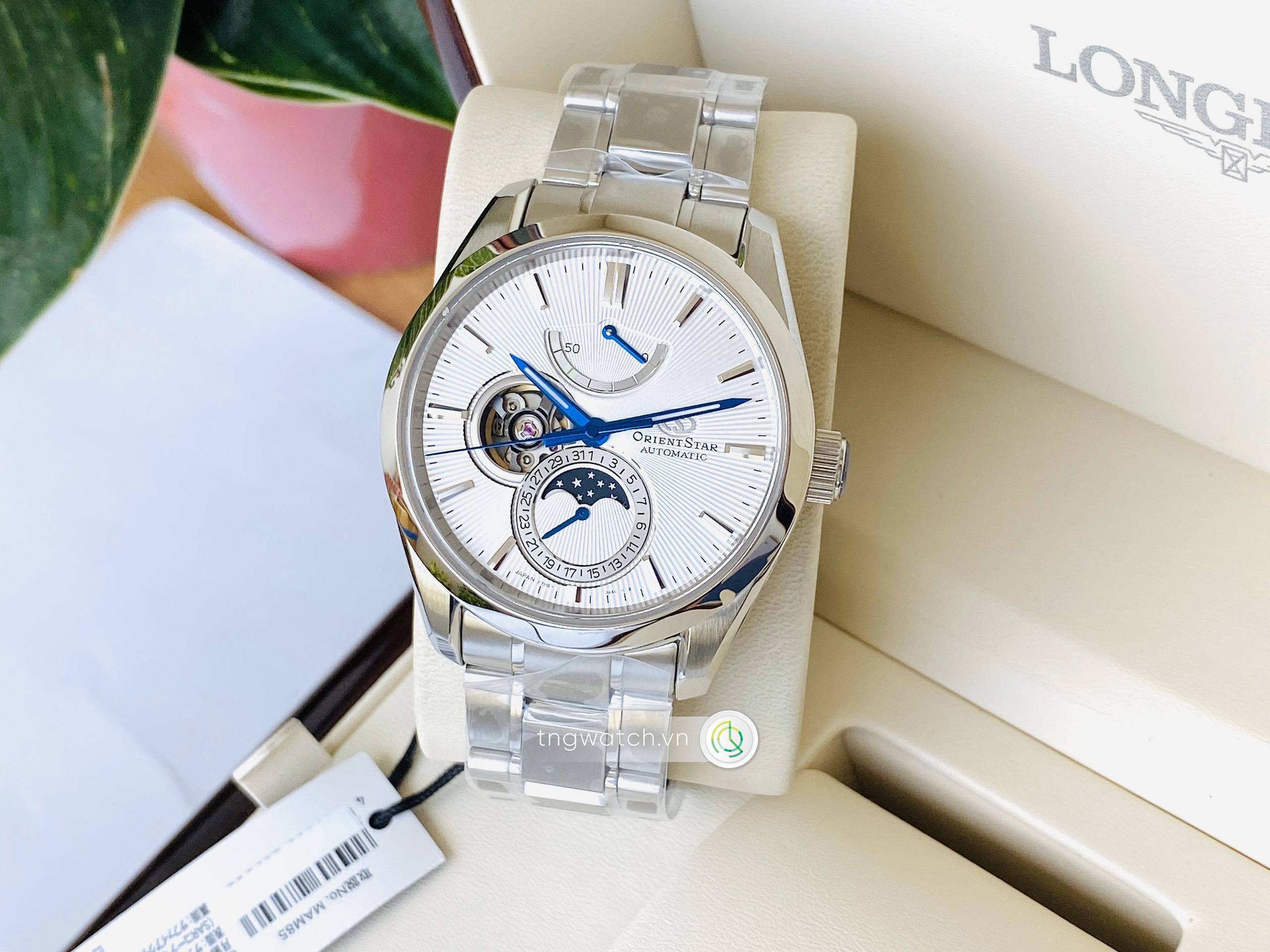 Đồng hồ Orient Star Mechanical Moonphase RE-AY0002S00B