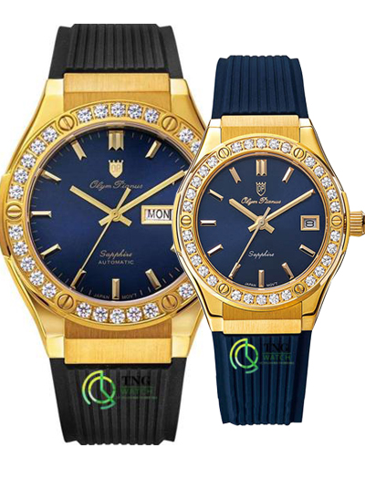 Đồng hồ Đôi Olym Pianus OP990-45DK-GL-X