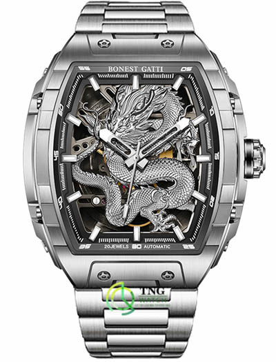 Đồng hồ Bonest Gatti Ghost Dragon Star Silver BG5606-S1